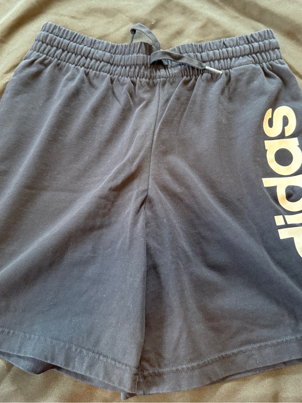 adidas Navy Blue Shorts with Vertical Logo